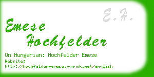 emese hochfelder business card